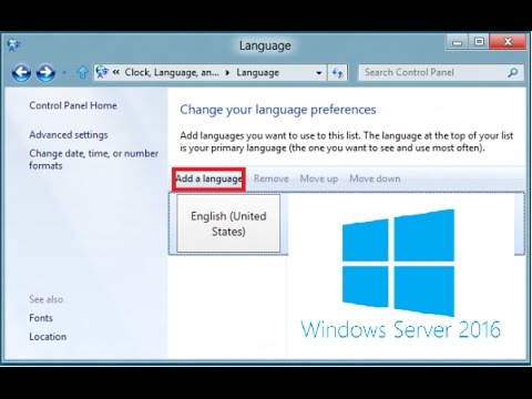 Install english language pack windows server 2012 r2